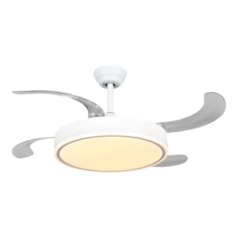 Ventilador de techo con luz LED y mando a 30,40 € (-81 %): aspas retráctiles y motor DC silencioso