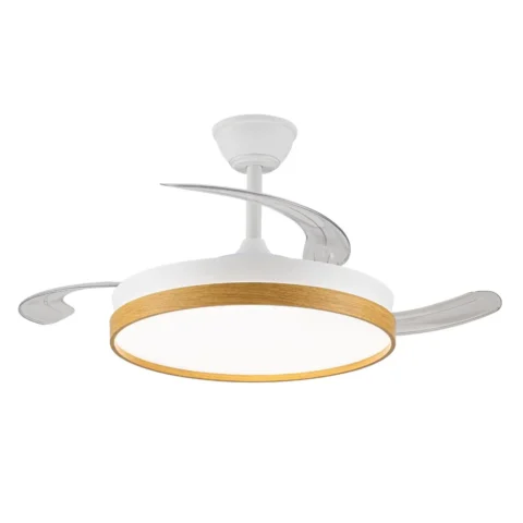 Ventilador de techo SECUOYA a 49,89 € (-32%): motor DC silencioso con luz LED y mando con temporizador