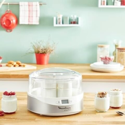 Yogurtera Moulinex Yogurteo a 39,00 € (-40%): 7 tarrinas de cristal y parada automática