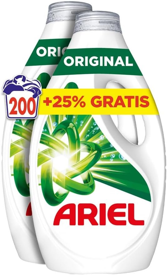 Ariel Detergente Líquido Original pack de 4 con 9% de descuento: hasta 92 lavados por menos de 53 euros