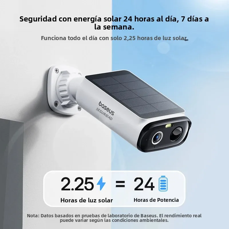 Cámara de vigilancia solar Baseus S1 Lite 2K a 106,05€ (-49%): energía continua sin cables