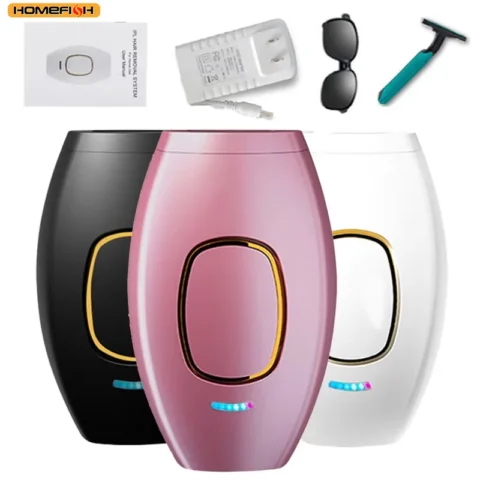 Depiladora IPL HOMEFISH a 21,99 € (-50%): 500.000 pulsos para uso corporal