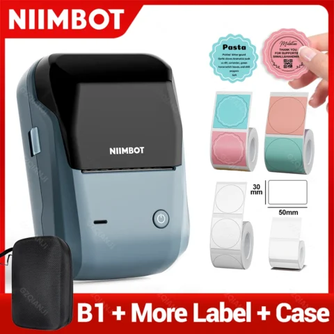 Impresora de etiquetas Niimbot B1 a 39,79€ (-52%): organiza tu oficina sin tinta