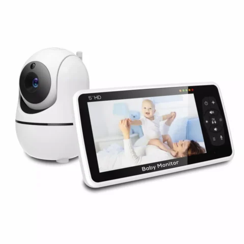 Monitor de vídeo para bebé de 5'' con cámara PTZ y zoom 4X a 71,99€ (-19%)