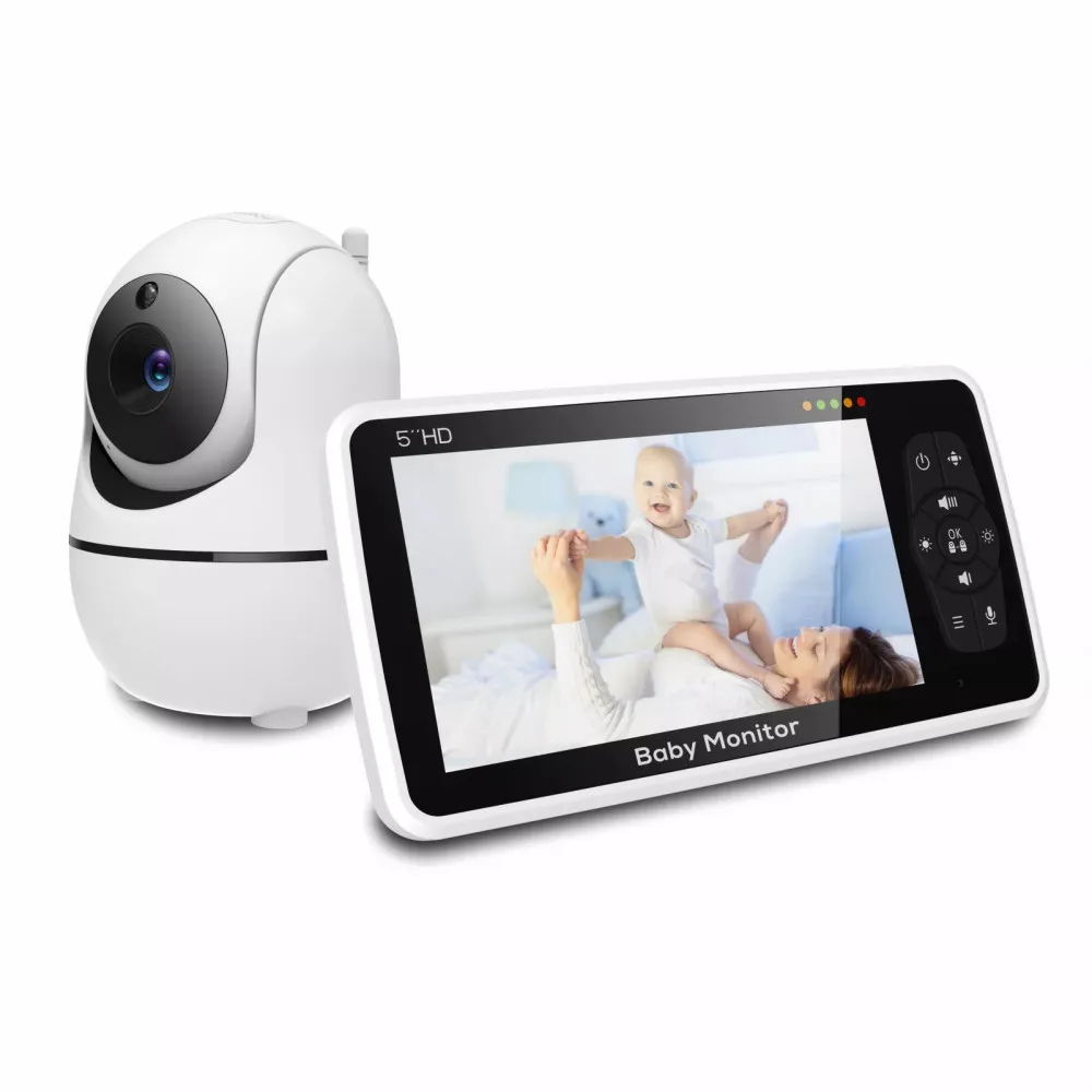 Monitor de vídeo para bebé de 5'' con cámara PTZ y zoom 4X a 71,99€ (-19%)