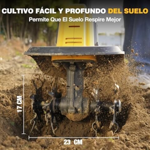 Motoazada eléctrica Alloyman 20V a 103€: cultivador de jardín con -31%