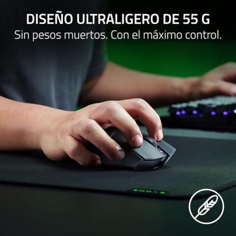 Razer DeathAdder V3 HyperSpeed a 79,99 € (-33%): ratón gaming inalámbrico de 55g