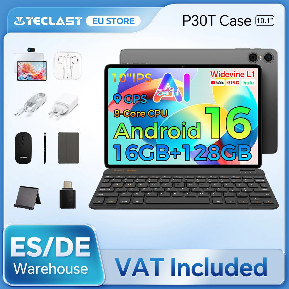 Teclast P30T: tablet 10.1'' Android con teclado y funda a 84,71€ (-24%)