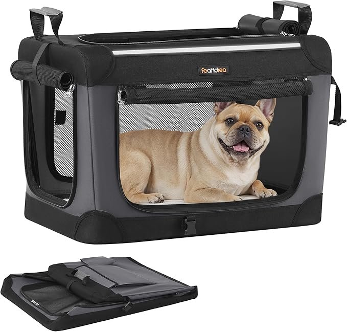Transportín plegable Feandrea de 60x42x42 cm para perros de hasta 15 kg por 32,99 €, un 30 % menos