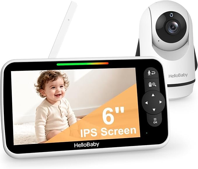 Vigilabebés HelloBaby pantalla 6" sin wifi a 85,99€ (-34%)