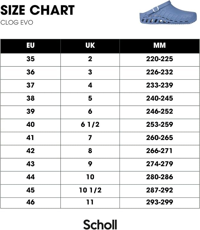 Zuecos Scholl Clog EVO con un 30 % de descuento: el sanitario unisex de toda la vida por 41,88 €