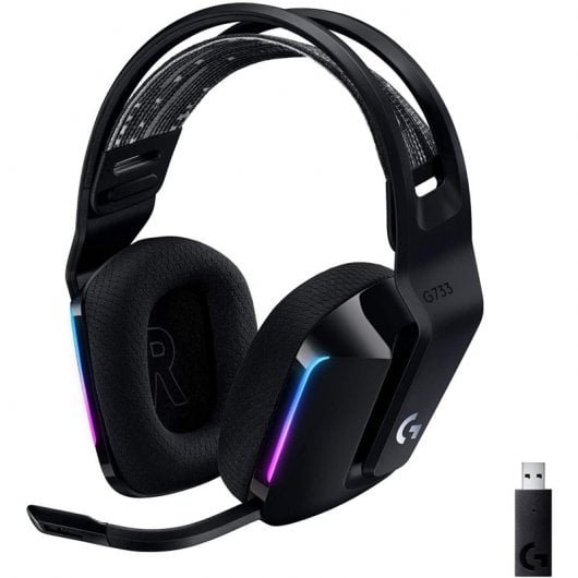 Auriculares Logitech G733 negros con micrófono