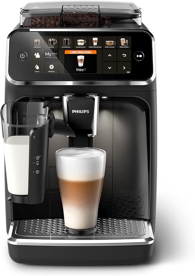 Philips 5400 LatteGo a 436,90 € (-35 %): 12 cafés con leche espumada al toque
