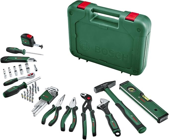 Set Bosch 52 piezas a 69,99 € (-33 %): maletín completo de herramientas de mano